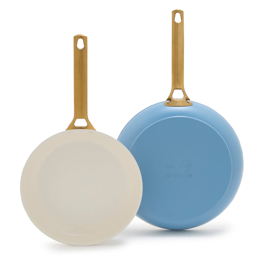 GreenPan Reserve 10" and 12" Frying Pan Set, Sky Blue