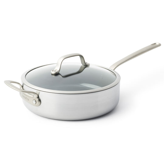GreenPan Craft Steel 4QT Sautepan with Lid