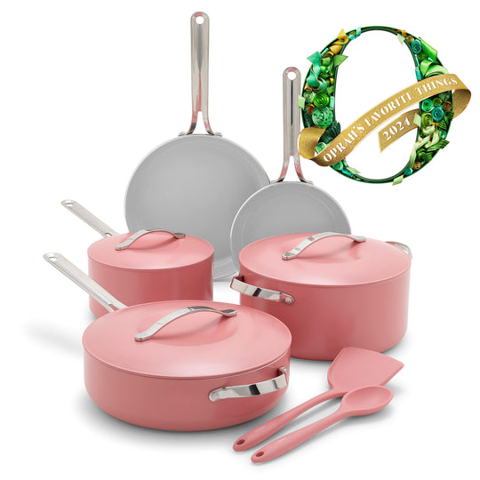 GreenPan Nova 10 Piece Set, Coral
